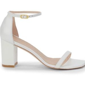 NWT STUART WEITZMAN Amelina Leather Block-Heel Sandals size 8.5 never worn